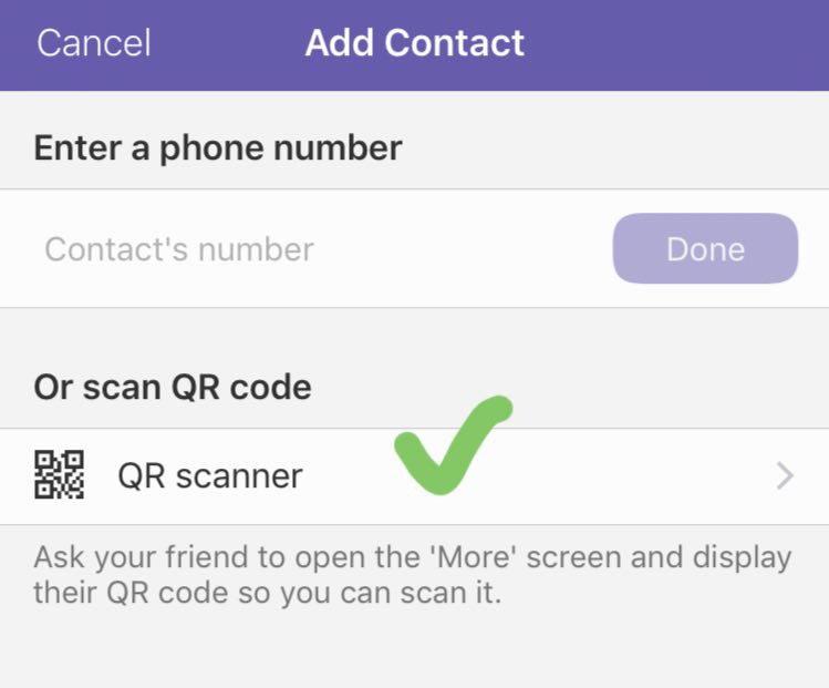 Viber постоянно открывает qr сканер